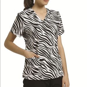 White Cross XS zebra print